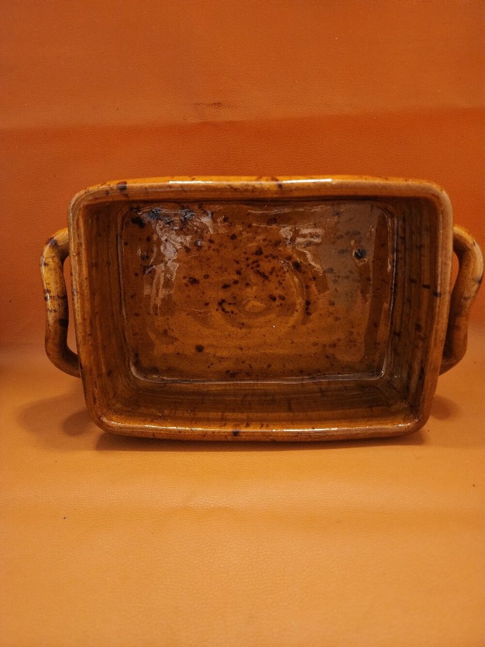 VINTAGE - RUDOLF WACHTER - STONEWARE BAKING DISH - HONEY GLAZED - AUSTRIA